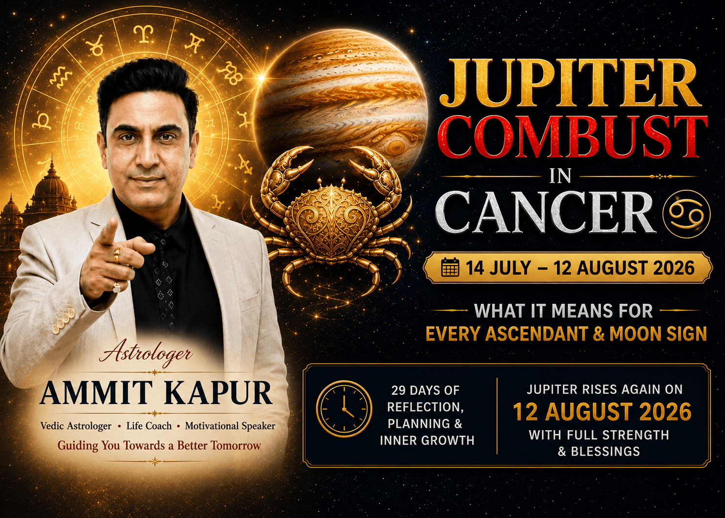 Jupiter Combust in Cancer