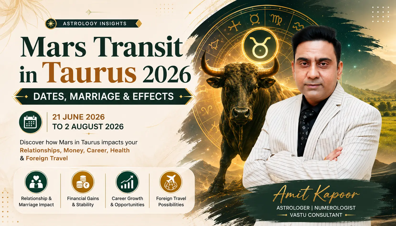 Mars Transit in Taurus