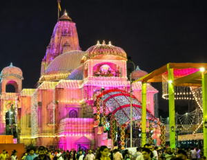 Krishna Janmashtami at Shree Govind Gaudham Mandir in Ludhiana