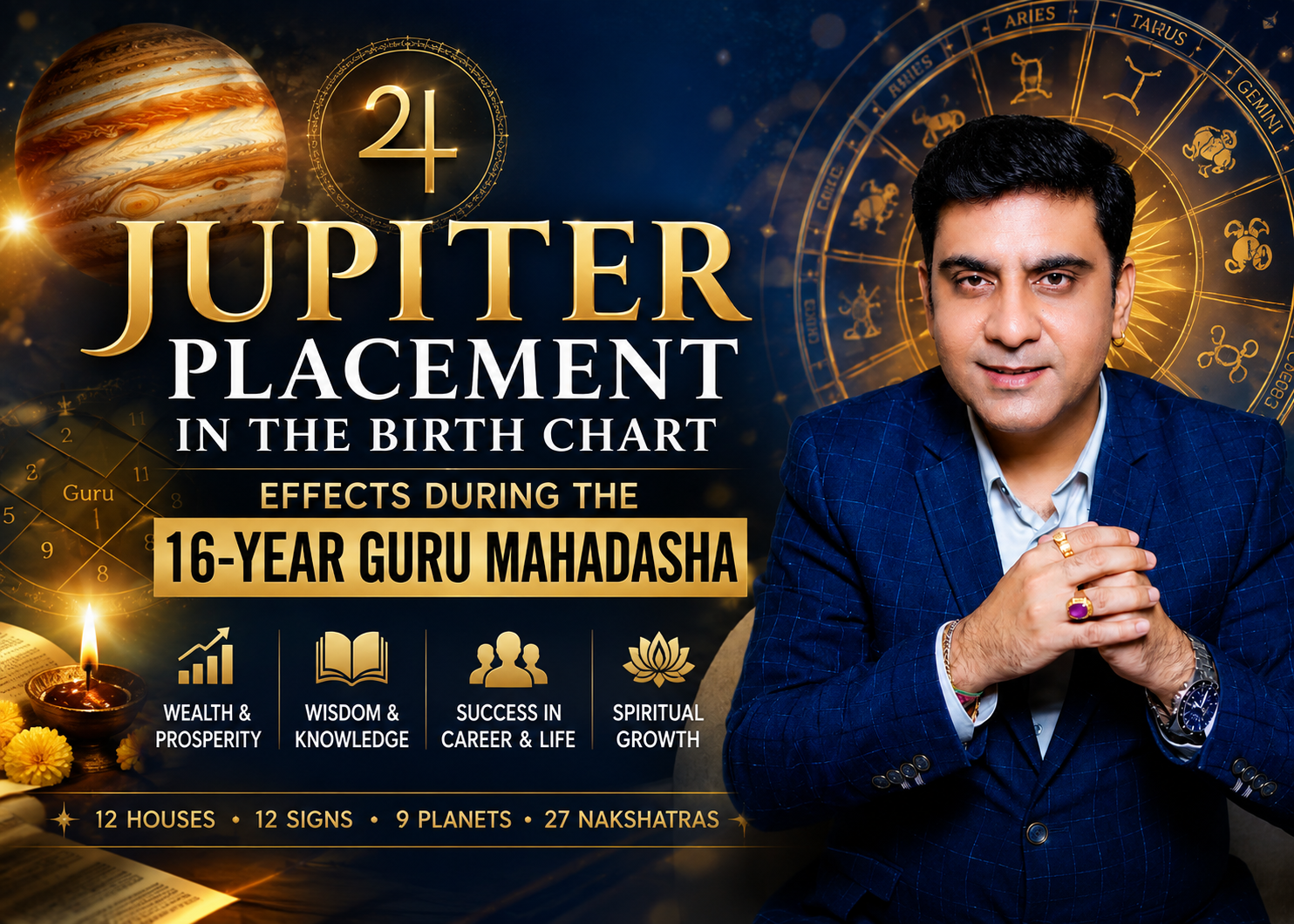 Jupiter Placement in the Birth Chart: Effects During the 16-Year Guru Mahadasha