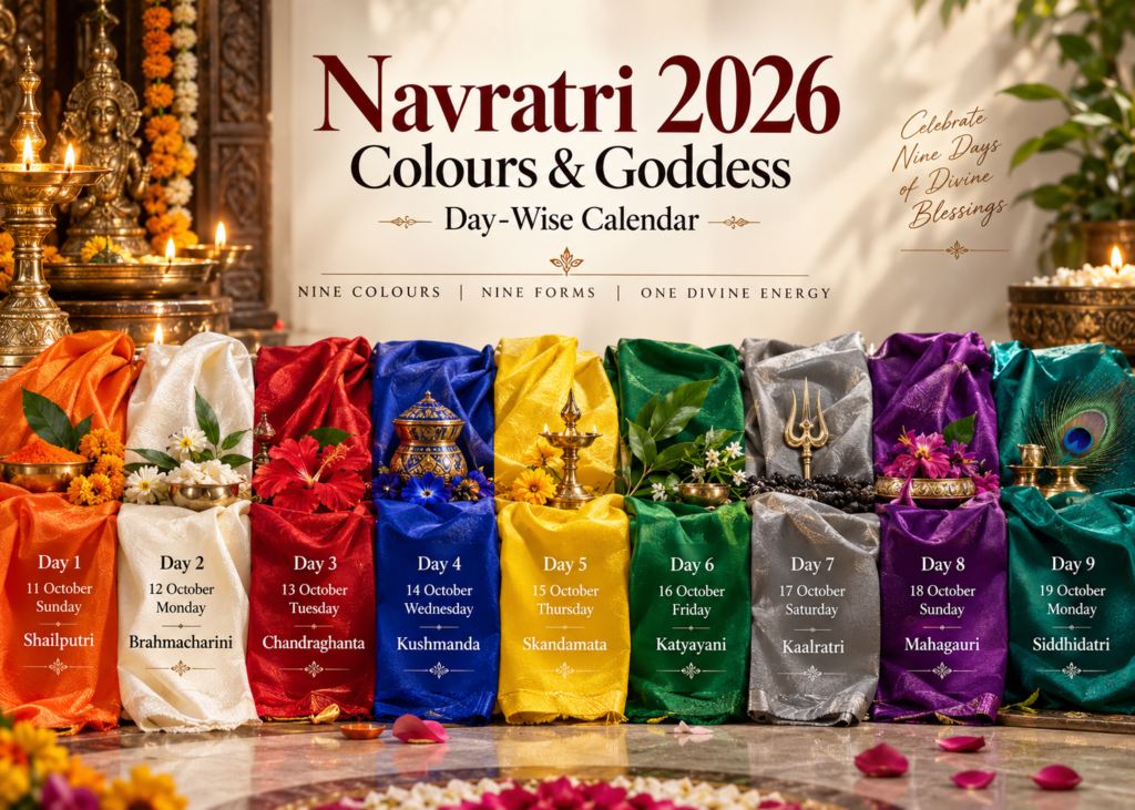 Navratri 2026 Date -Wise Colours & Goddess