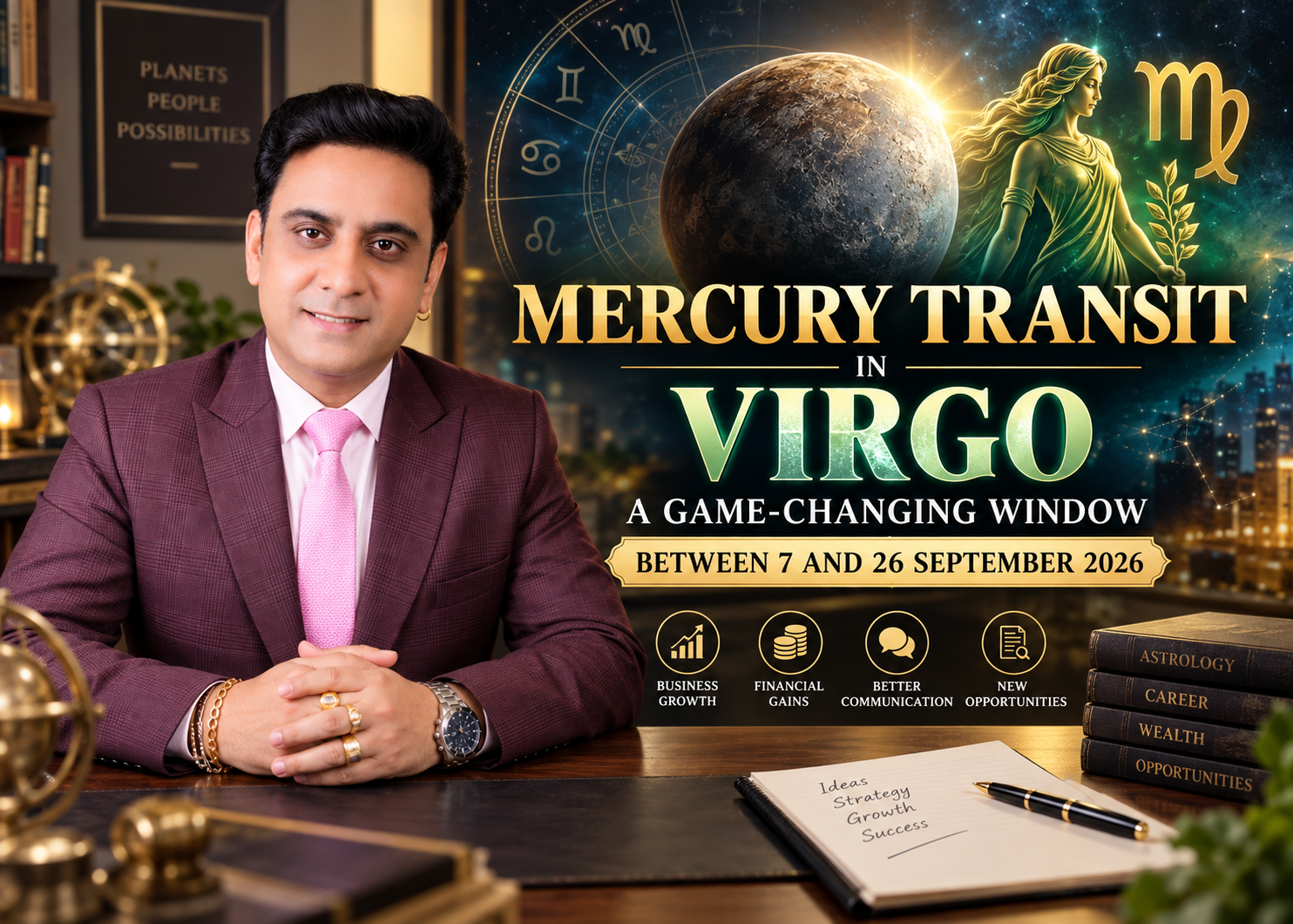 Mercury Transit in Virgo: A Game-Changing Window Between 7 and 26 September 2026